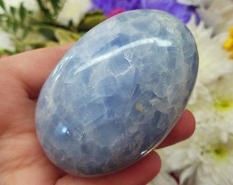Pebbles "No Worry Stone" - Blå Kalcit - 2
