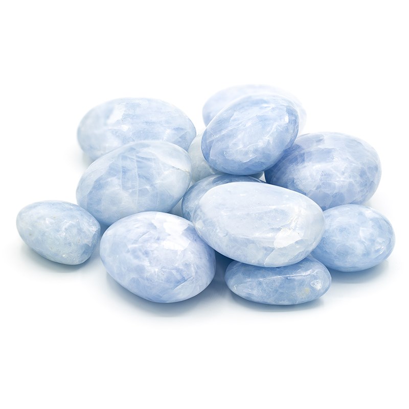 Pebbles "No Worry Stone" - Blå Kalcit