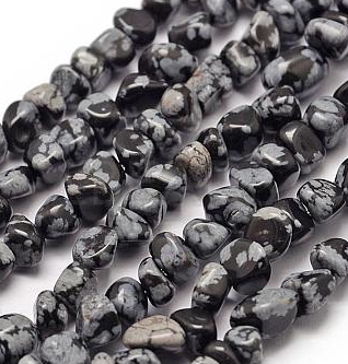 Snöflinge Obsidian Chip Halsband - 2