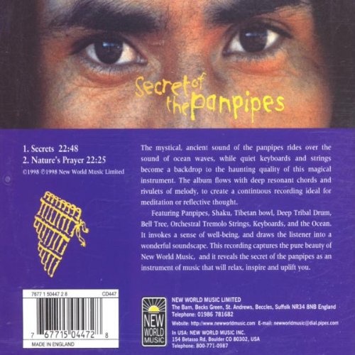 Secret Of The Panpipes -  Midori - CD - 2