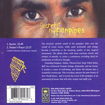 Secret Of The Panpipes -  Midori - CD