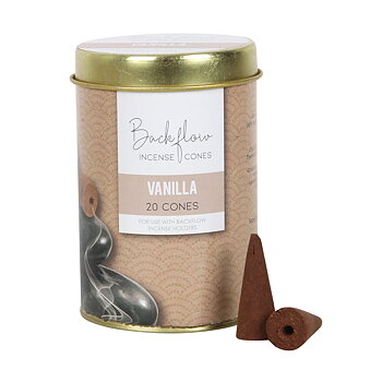 Backflow Jumbo Rökelsekoner i Burk - Vanilla