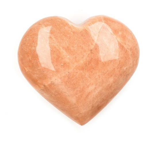Orange Månsten Hjärta