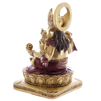 guld röd Ganesha staty