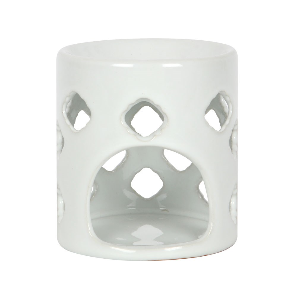  Aromalampa / Oil Burner - Vit Oljebrännare 
