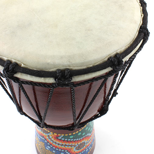  Djembetrumma - Målade - 16cm - 2