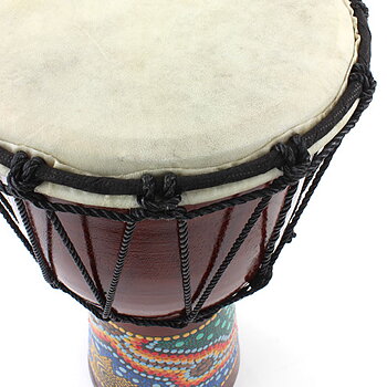  Djembetrumma - Målade - 16cm