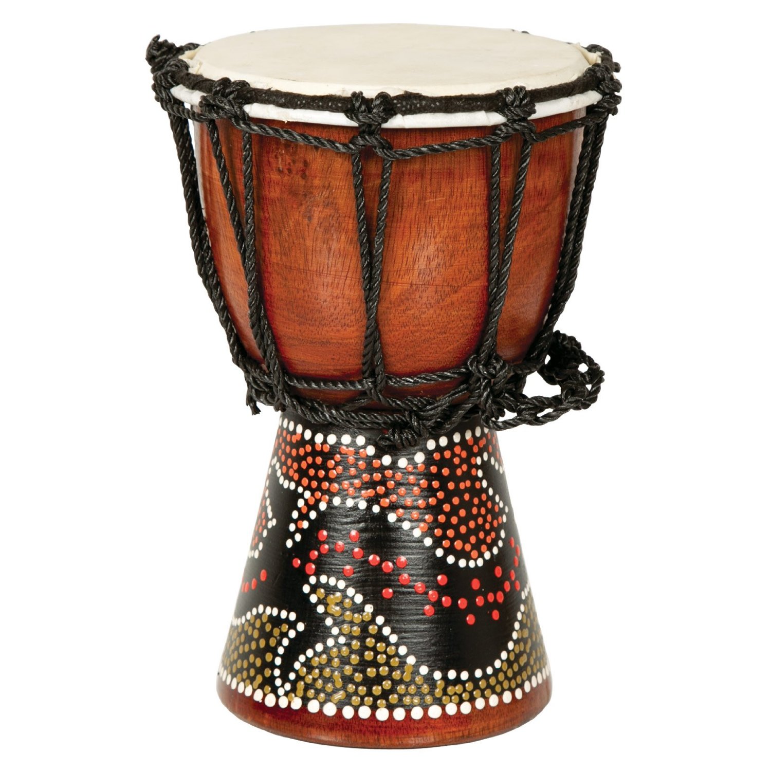  Djembetrumma - Målade - 16cm