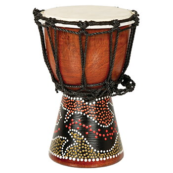  Djembetrumma - Målade - 16cm