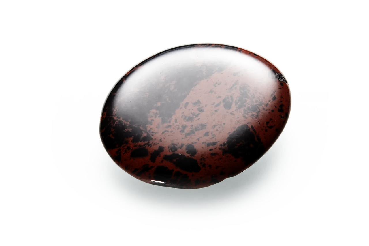 Palm Stone "No Worry Stone" - Obsidian Mahogny