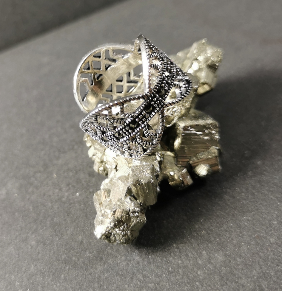 Markasit Silverring Deko - 2