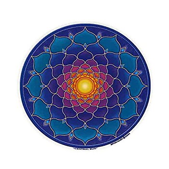 Klistermärke - Blå/Lila  Mandala/Sol