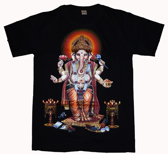 T-Shirt - Ganesha - Svart