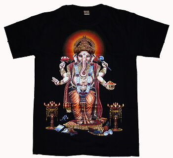 T-Shirt - Ganesha - Svart