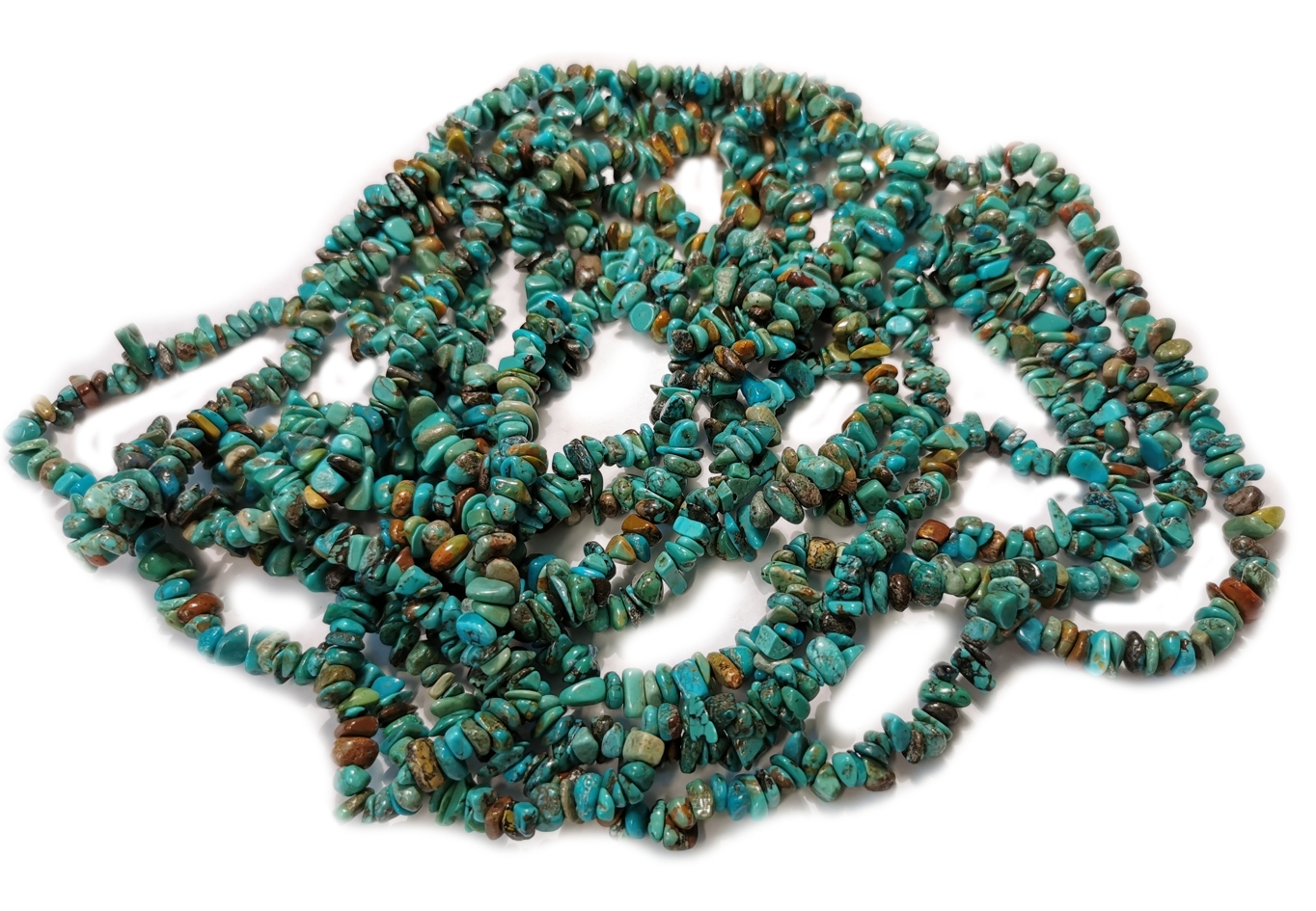 Tibetansk Turkos  Chiphalsband -  90cm