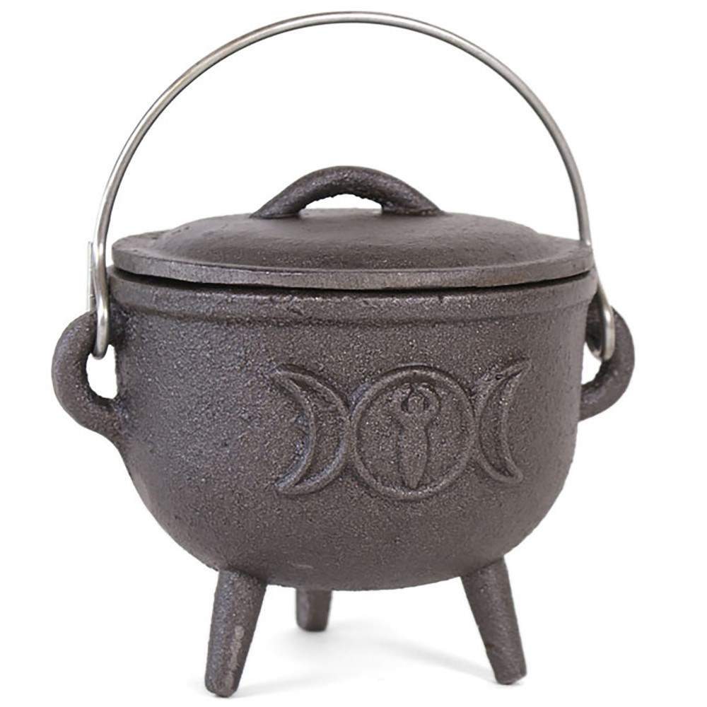 Häxkittel - Cauldron -Triple moon -  11cm