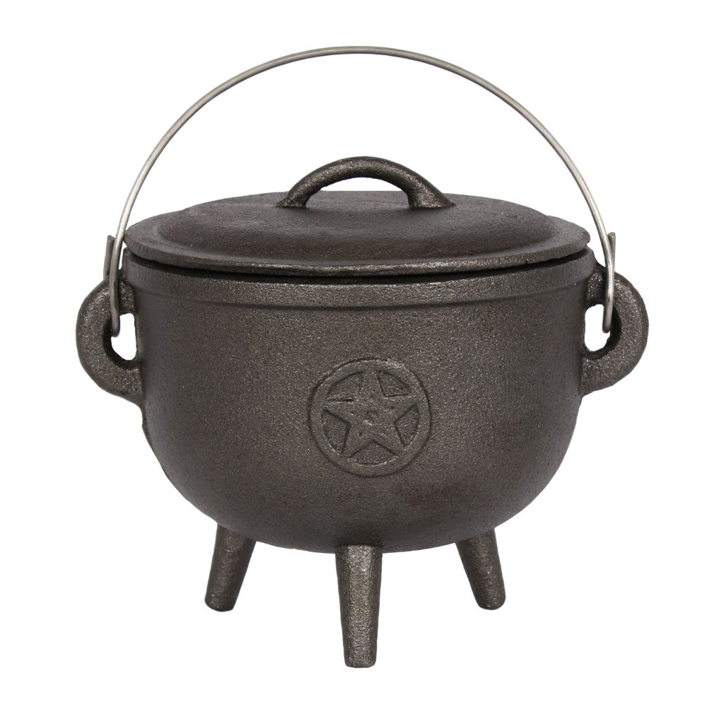 Häxkittel / Cauldron med Pentagram -  15cm