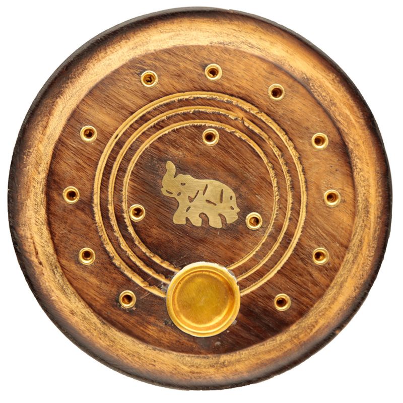 Rökelse Hållare  - Elefant Disk