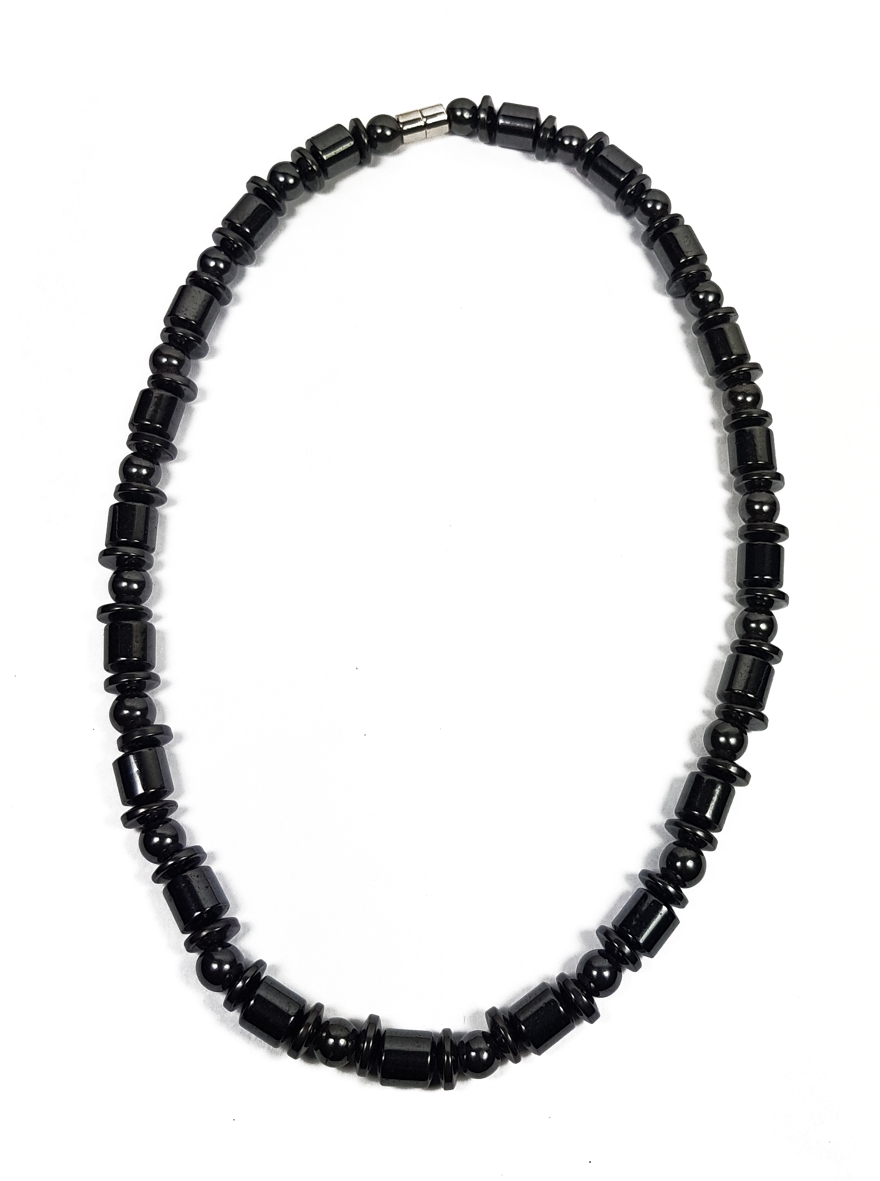 Magnetisk Hematit  Halsband  - Disk Form med kula