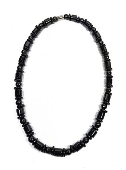 Magnetisk Hematit  Halsband  - Disk Form med kula