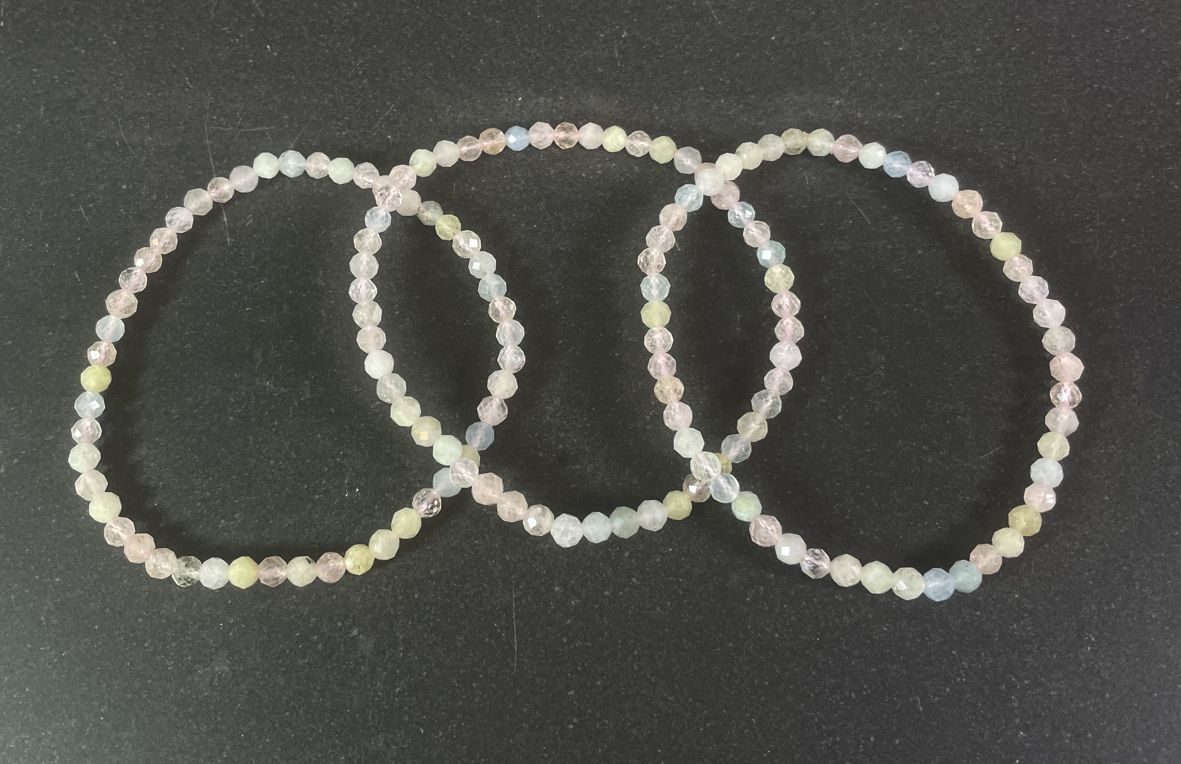 Morganit Fasett armband 
