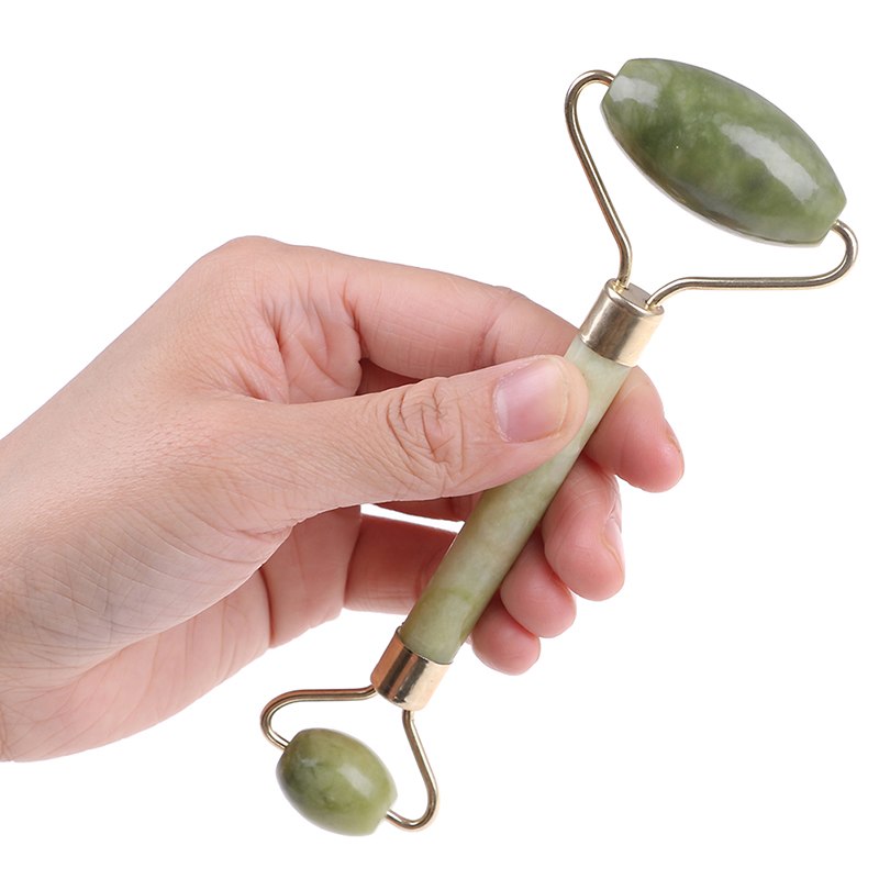 Serpentin (Ny Jade)  Massage Verktyg  - Ansiktsroller - Ljus Grön