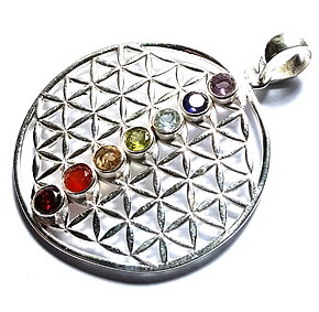 Seed /Flower of Life chakra Halsband 