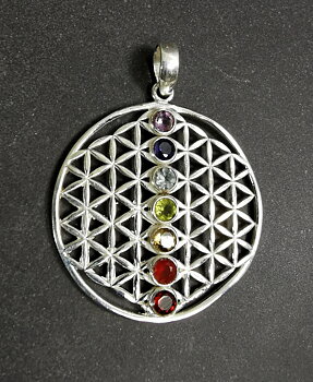 Seed /Flower of Life chakra Halsband 