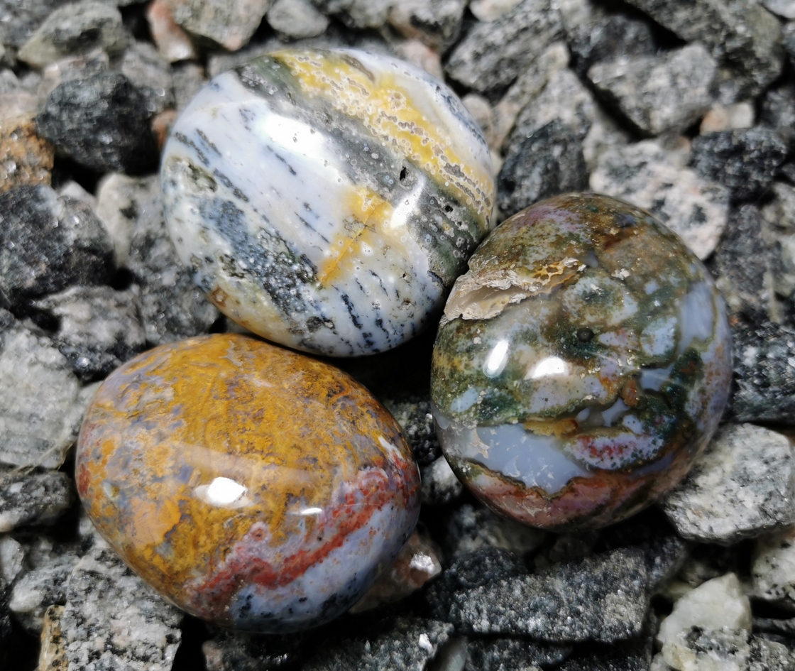 Pebbles "No Worry Stone" - Ocean Jaspis - 2