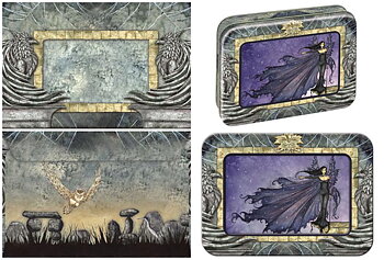 Amy Brown Vykort Cloak of stars Paket