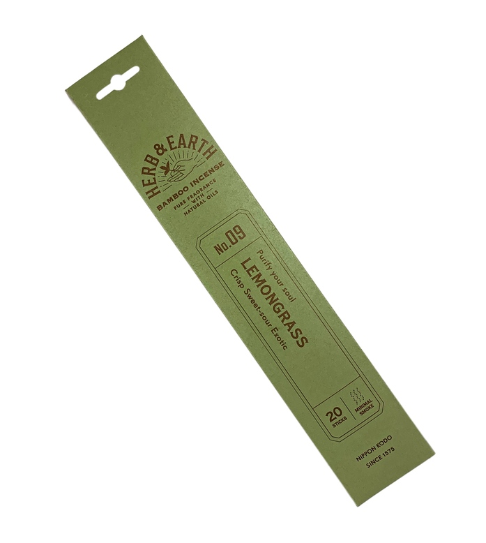 Japansk  Rökelse Pinnar, Herb & Earth - Citrongräs