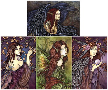 Amy Brown Vykort Morrighan Paket