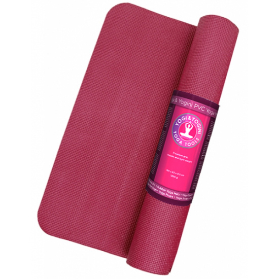 Yogi & Yogini PVC yogamat deep pink