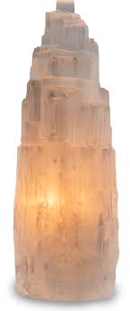 Selenit Lampa - Torn, med elsladd - 35 - 40cm - 3