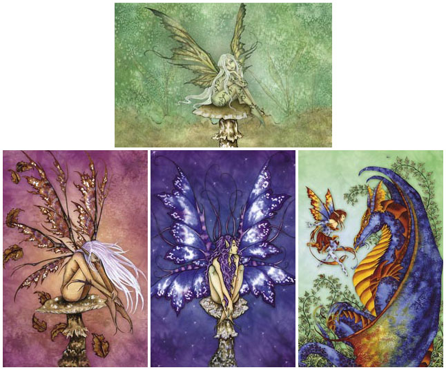Amy Brown Vykort Sprites Paket - 2