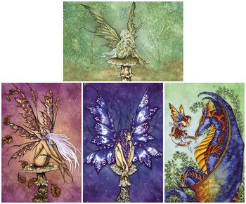 Amy Brown Vykort Sprites Paket