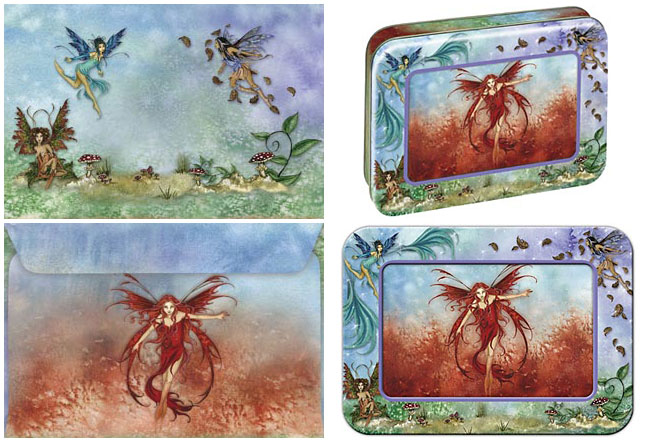 Amy Brown Vykort Four Elements Paket - 2