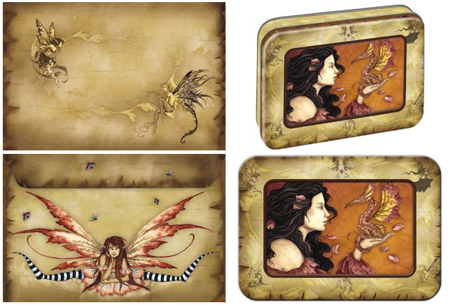 Amy Brown Vykort Dragon Dream Paket - 2