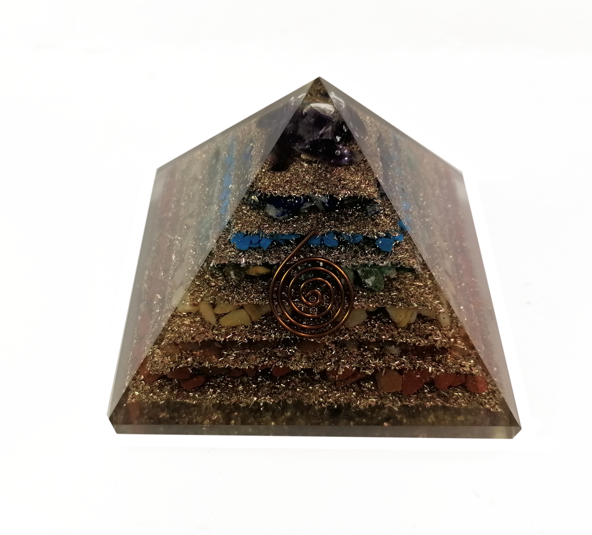 Orgonite Pyramid - Chakra Pyramid -Layers - 3