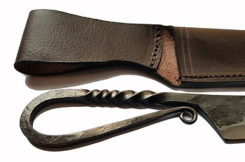 Viking sax/kniv i handsmidd järn