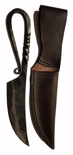 Viking sax/kniv i handsmidd järn