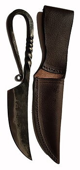 Viking sax/kniv i handsmidd järn