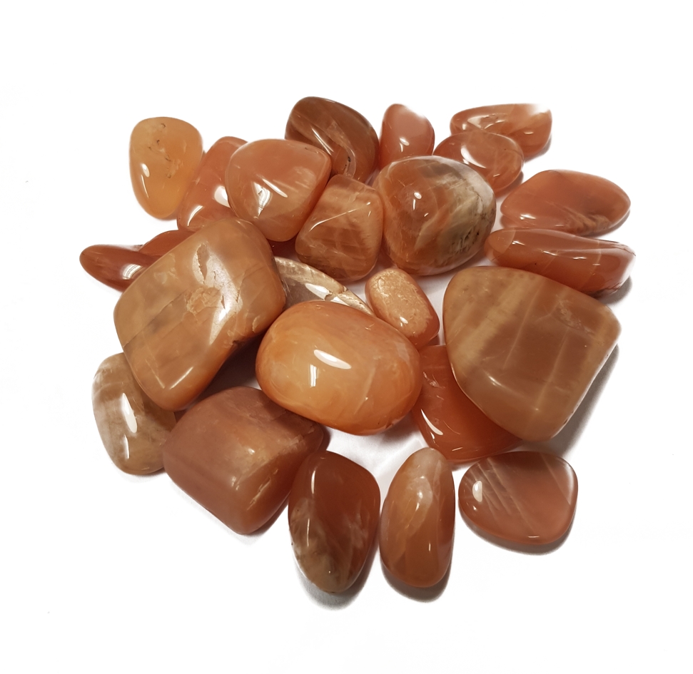 Månsten, Orange - Trumlad