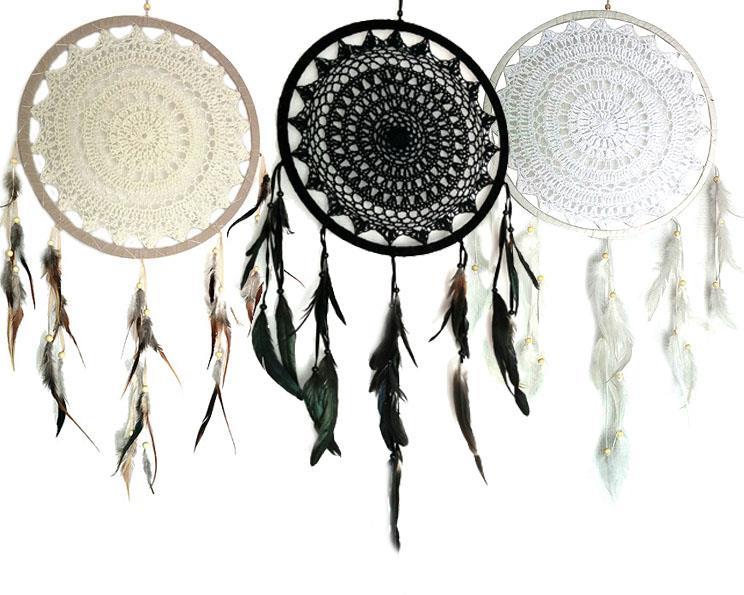 Virkad Drömfångare, Mandala - 32cm