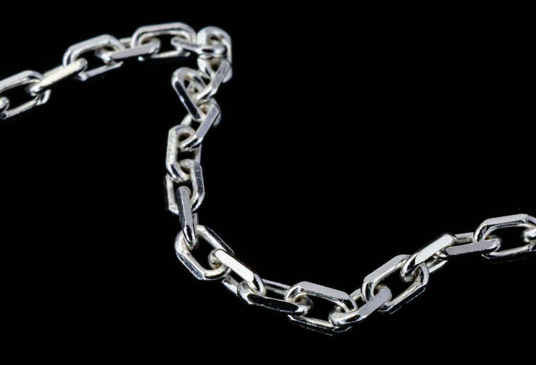 Diamond Cut Oval kabelkedja  i Sterling Silver  - 2.5mm