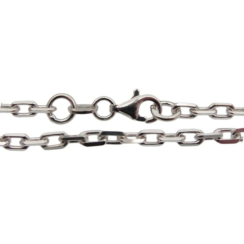 Diamond Cut Oval kabelkedja  i Sterling Silver  - 2.5mm - 2