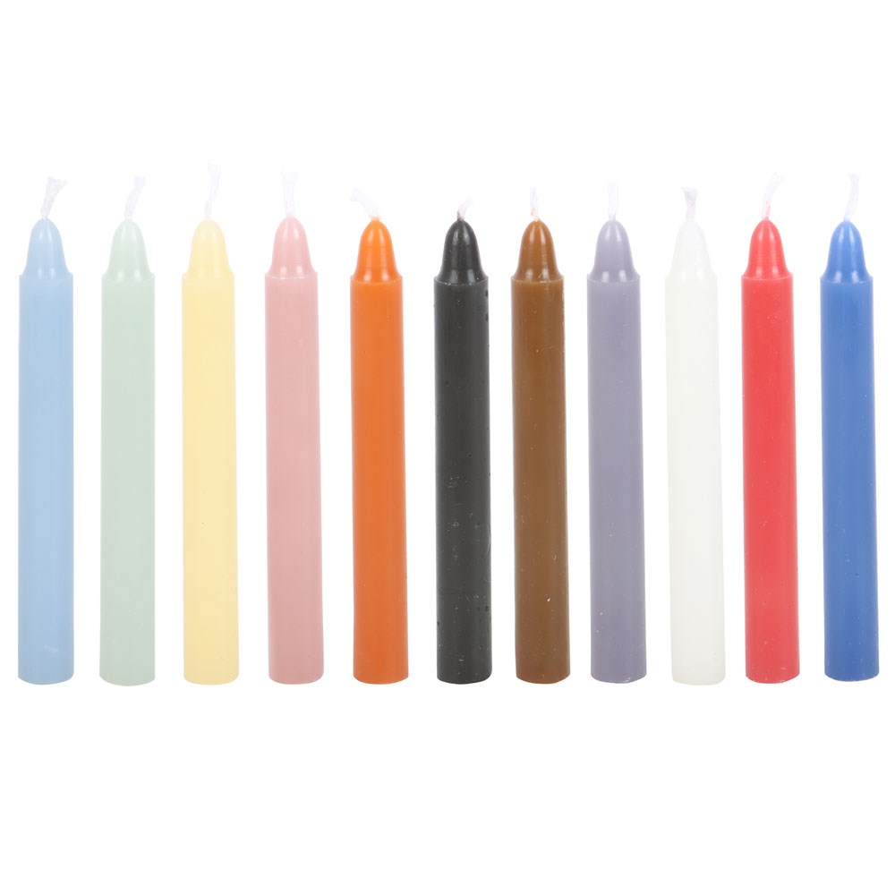 Spell Ljus - Pack of 12 Mixed Colour Spell Candles - 3