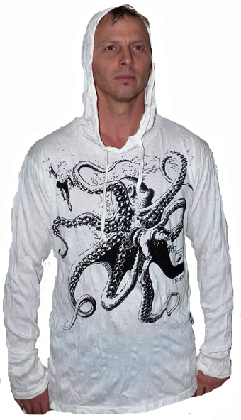 Sure Hoodies - Bläckfisk - Vit