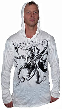 Sure Hoodies - Bläckfisk - Vit