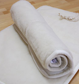 Yogamatta i merinoull -  160x65 cm - Latexbotten - Eko - 3